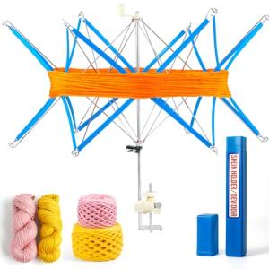Flexible Adjustable Yarn Swift and Umbrella Holder