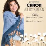 Caron All Day Cotton Yarn 3 Pack - Black