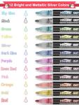 Glitter Shimmer Markers Set for Creative Kids
