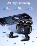 HUIFU Bluetooth Earbuds with 40H Playtime and Mic