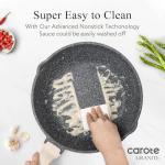 CAROTE 10-Inch Nonstick Jumbo Frying Pan with Lid