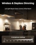 Rechargeable Under Cabinet Puck Lights with Remote
