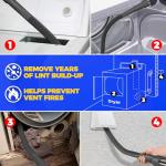 Holikme Vacuum Hose Dryer Vent Cleaning Brush