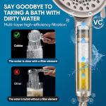 Cobbe Shower Head with Handheld & 6 Spray Modes