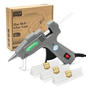SHJADE Mini Hot Glue Gun with 30 Sticks
