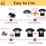 TransOurDream Dark T-Shirt Heat Transfer Paper 20 Sheets