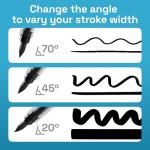 ARTISTRO 5 Black Acrylic Paint Pens Set