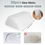 SHJADE Mini Hot Glue Gun with 30 Sticks