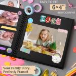 7x7 Inch DIY Hardcover Scrapbook Album for Memories