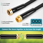 100ft Flexible Garden Hose with 10-Function Nozzle