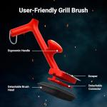 Thermowave Bristle-Free Grill Brush with 3 Heads