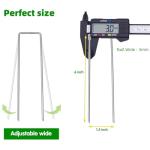 23-Piece 6 Inch Galvanized U-Shaped Garden Stakes