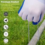 23-Piece 6 Inch Galvanized U-Shaped Garden Stakes