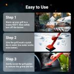 Thermowave Bristle-Free Grill Brush with 3 Heads