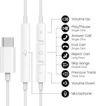 USB C Earbuds with Microphone for iPhone and Galaxy