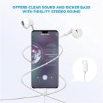 USB C Earbuds with Microphone for iPhone and Galaxy
