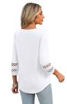 Trendy 3/4 Sleeve Women's Summer Business Casual Tops