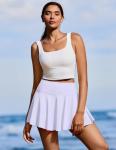 Women's Tummy Control Tennis Skirt with Shorts