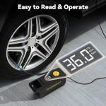 Inzeetor Portable 150 PSI Tire Inflator with Light