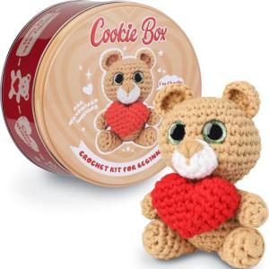Beginner-Friendly Crochet Kit: Make Bear Charlie Plushie
