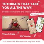 Beginner-Friendly Crochet Kit: Make Bear Charlie Plushie