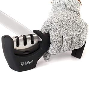 4-in-1 Knife Sharpener and Cut-Resistant Glove