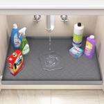 Jin&Bao Waterproof Under Sink Silicone Mat, 19"x19