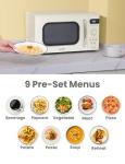 COMFEE' Retro Compact Microwave Oven - 0.7 Cu Ft