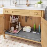 Jin&Bao Waterproof Under Sink Silicone Mat, 19"x19