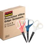 Scotch Precision Ultra Edge Scissors, 8 Inch, 3-Pack