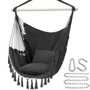 Y-STOP Hammock Chair with Cushions and Pocket