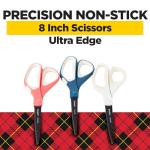 Scotch Precision Ultra Edge Scissors, 8 Inch, 3-Pack
