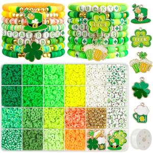 Gionlion 3000 Pcs St. Patrick's Day Bead Kit