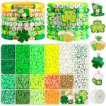 Gionlion 3000 Pcs St. Patrick's Day Bead Kit