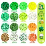 Gionlion 3000 Pcs St. Patrick's Day Bead Kit