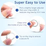 Adjustable Ring Sizers – 8 Size Clip Guards