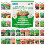 Heirloom Organic Non-GMO Seeds Variety Pack, 30ct