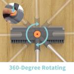 Heavy-Duty Floor Scrub Brush with Long Handle