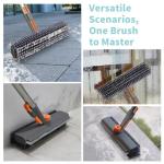 Heavy-Duty Floor Scrub Brush with Long Handle