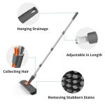 Heavy-Duty Floor Scrub Brush with Long Handle