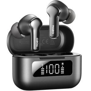 TOZO Wireless Noise Cancelling Earbuds with 68H Playtime