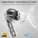 TOZO Wireless Noise Cancelling Earbuds with 68H Playtime