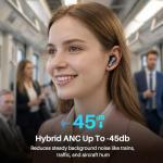 TOZO Wireless Noise Cancelling Earbuds with 68H Playtime