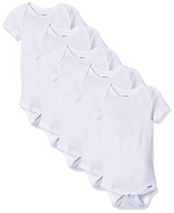 Gerber Baby Solid White Onesies Bodysuits - 5-Pack