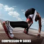 CHARMKING Compression Socks - 15-20 mmHg Athletic Support