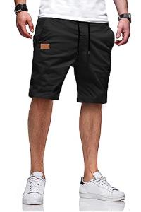Men's Casual Stretch Chino Shorts with Pockets