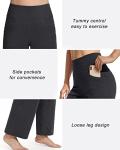 Breathable Wide Leg Yoga Pants with Pockets