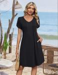 Women's Summer A-Line Dress with Pockets