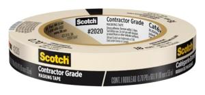 Scotch Contractor Grade Masking Tape 0.7 in. x 60.1 Yds