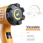 SEEKONE 1800W Heavy Duty Heat Gun with Nozzles